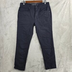 Western‎ Rise Mens Pants Size 30x25 Navy Blue Slim Straight Leg Casual Chinos